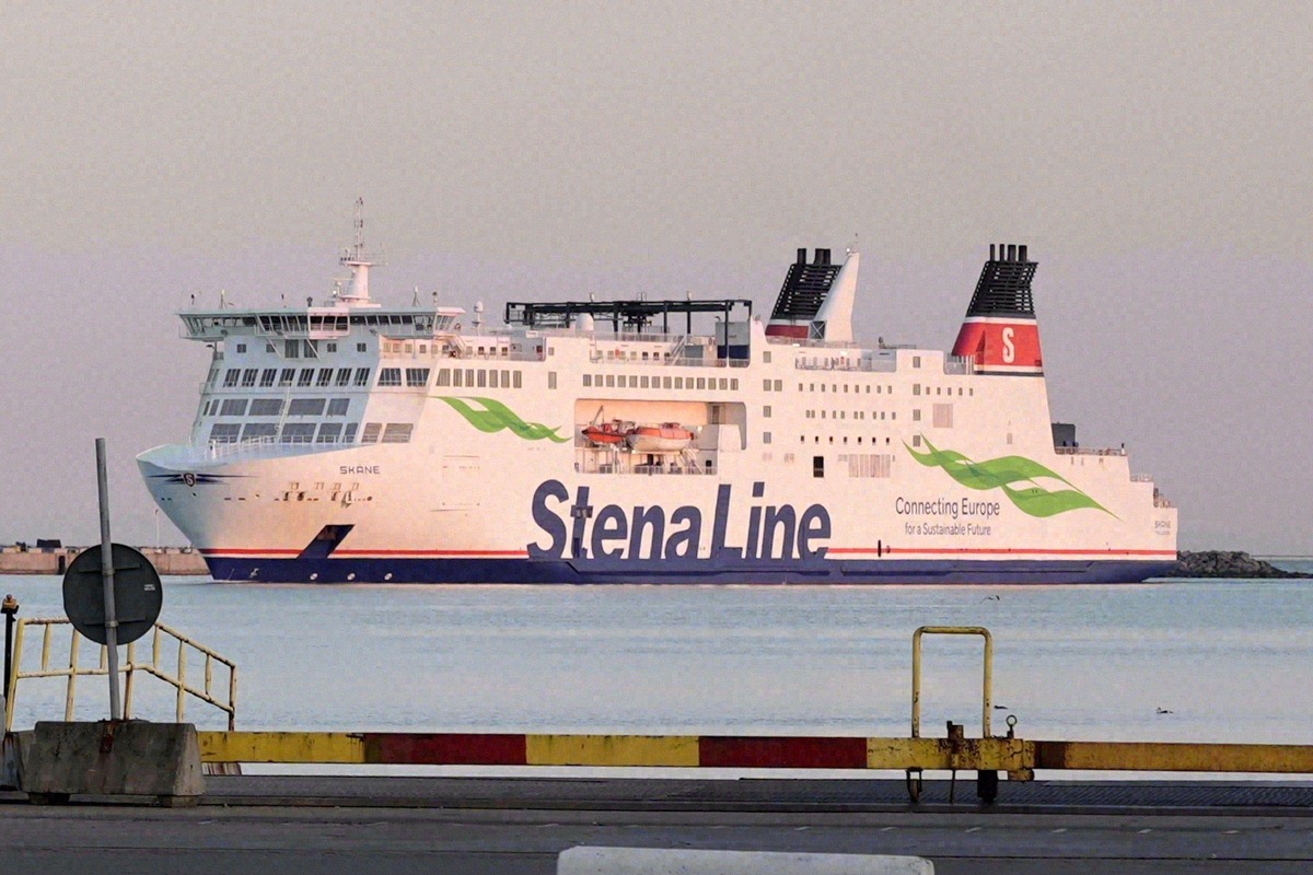Stena Line ferry Skåne in the evening light