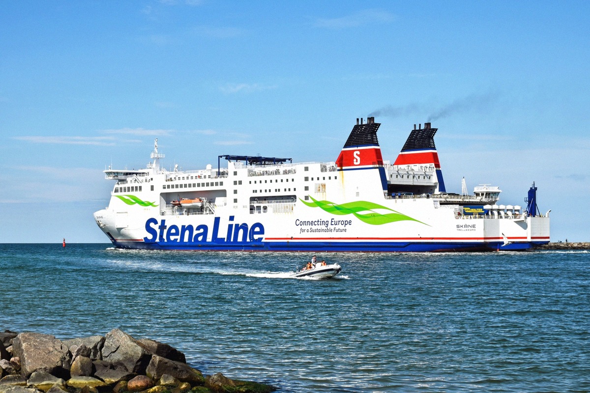 Stena Lines färja Skåne i fart